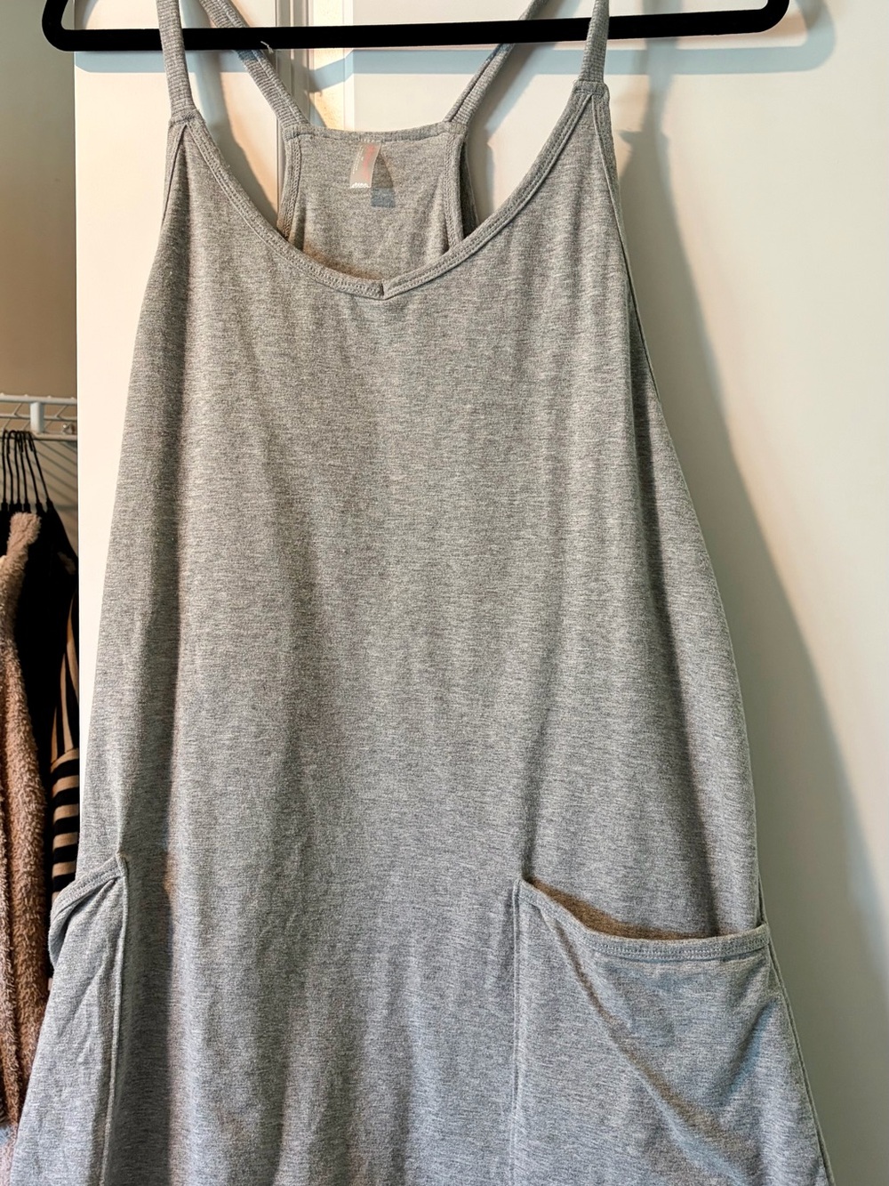 FP Movement Hot Shot Mini Dress in gray size small.